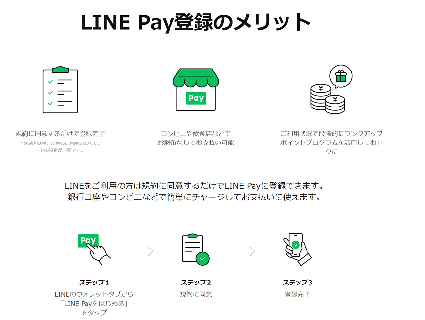 LINE Pay登録のメリット