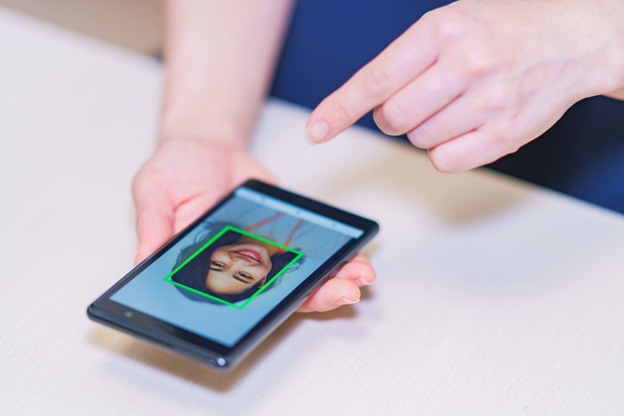 スマホによる顔認証決済